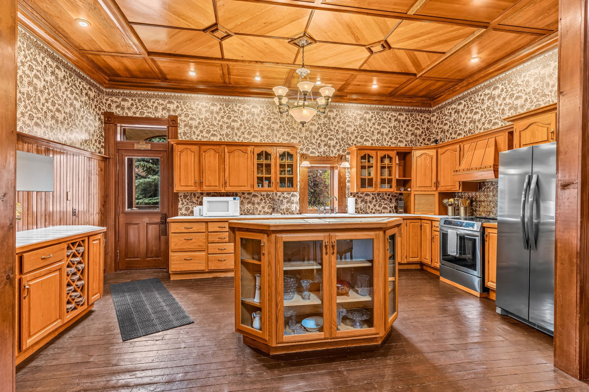 The communal kitchen