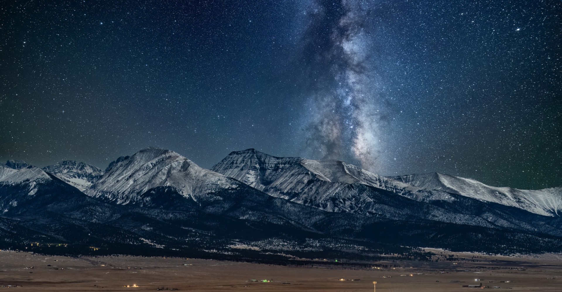 Milky Way over the Sangre de Cristo Mountains above Westcliffe
